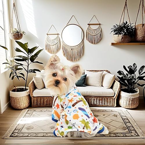 Miniatura 66 de Yikeyo Dog Pajamas for Small Dogs, Soft Thin Pjs Jammies Cat Doggie, Summer Pet Cute Puppy Clothes Outfits Dogs Boy Girl(Donut, L)