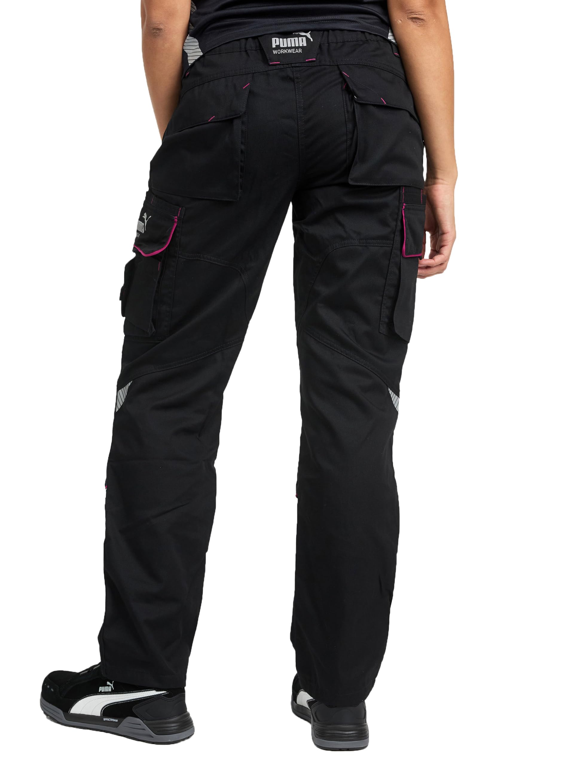 PUMA Workwear Precision X Pantalon de Travail pour Femmes, Nombreuses Poches & Genoux renforcés - Idéal pour Les Artisans, Les ouvriers de Production et de Construction