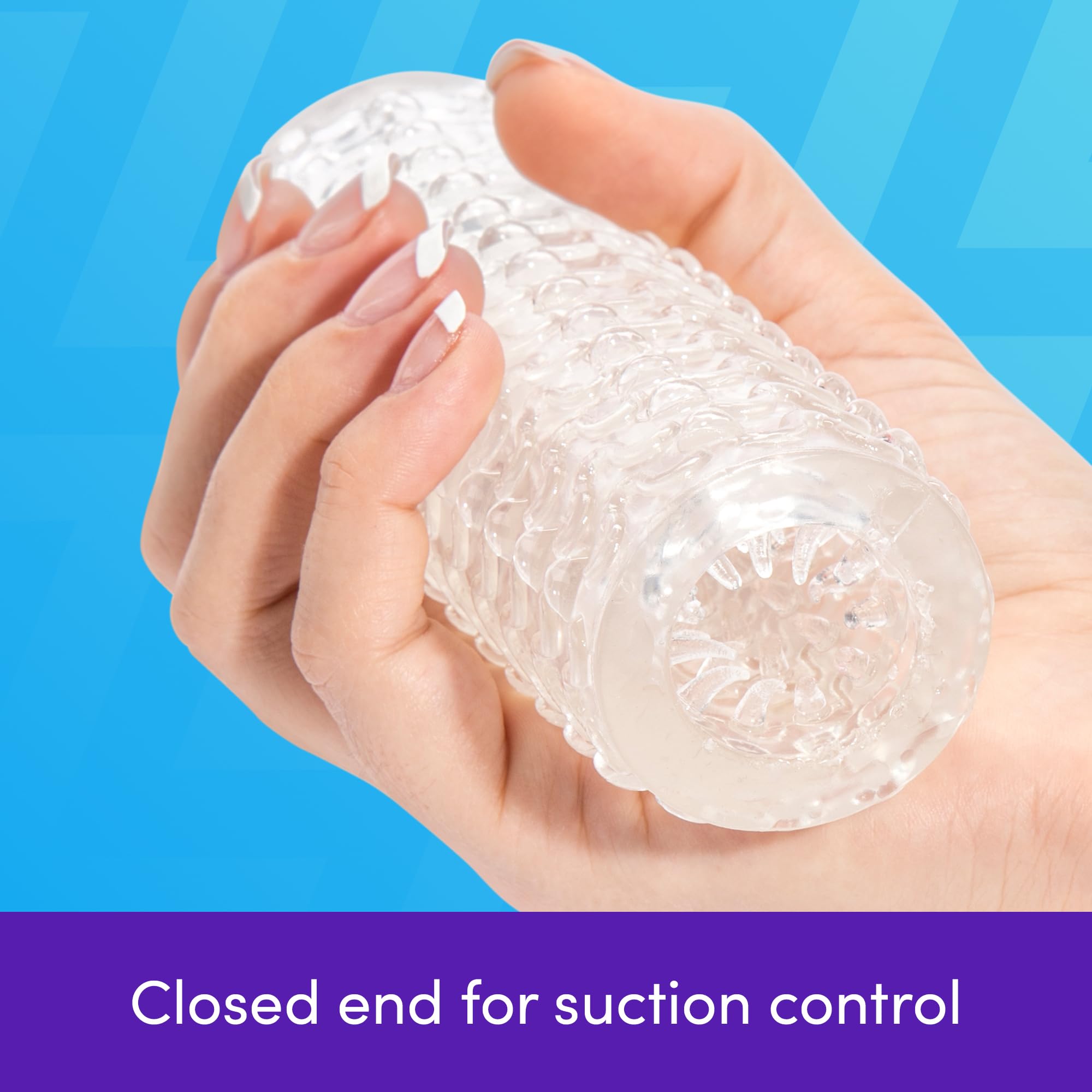 Amazon.com: Lovehoney Double Stroker Male Masturbator - 5.5 Inch Stretchy  Reversible Penis Stroker - Double Textured Male Sex Toy - Self Pleasure Sex  Toys for Men - Waterproof - Clear : Health & Household