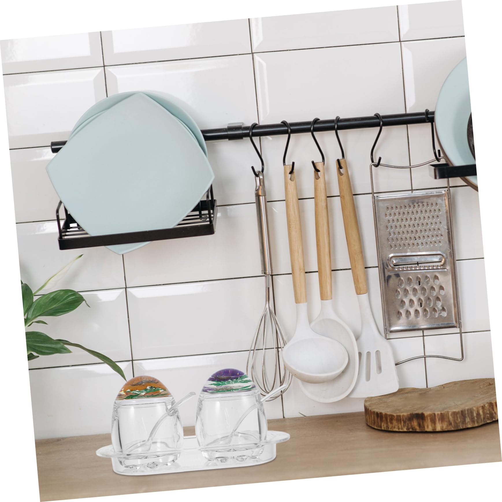Contenitore Spezie da Cucina in Acrilico Coperchio