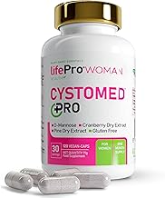 Blueberry or Cranberry Cystitis 5x Power EFSA + D Mannose 2000mg + Pine Extract - Life Pro Cystomed Triple Action 120 Caps with 192.5mg PACs Standardized - Scientifically (EFSA/PubMed)