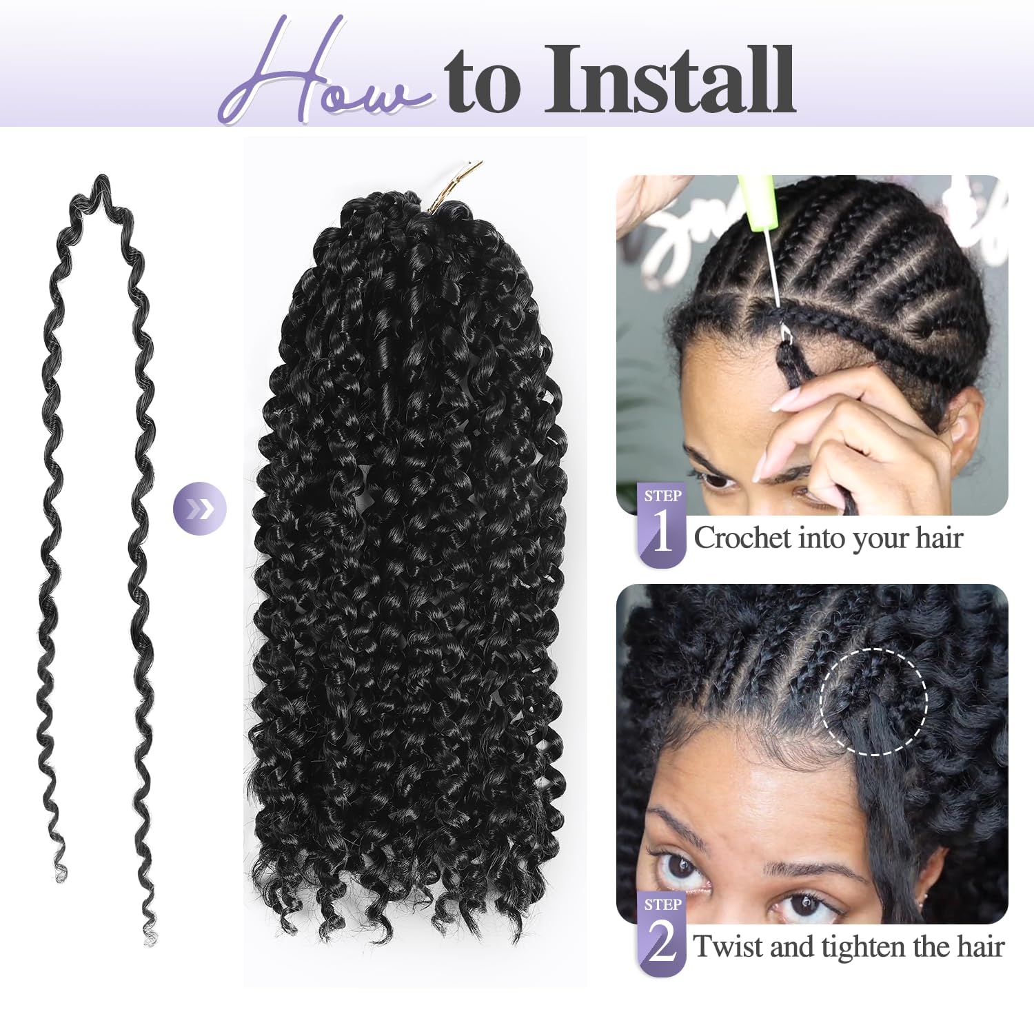 ヘアアクセサリー PERVERZE Braid Trim Knit Hair Band Black Amazon.com : FANCEE Afro Kinky Curly Braiding Hair Black Marlybob