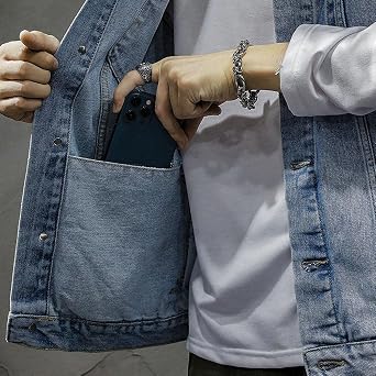 Mens Cool Cowboy Loose Fit Sleeveless Denim Vest Jackets