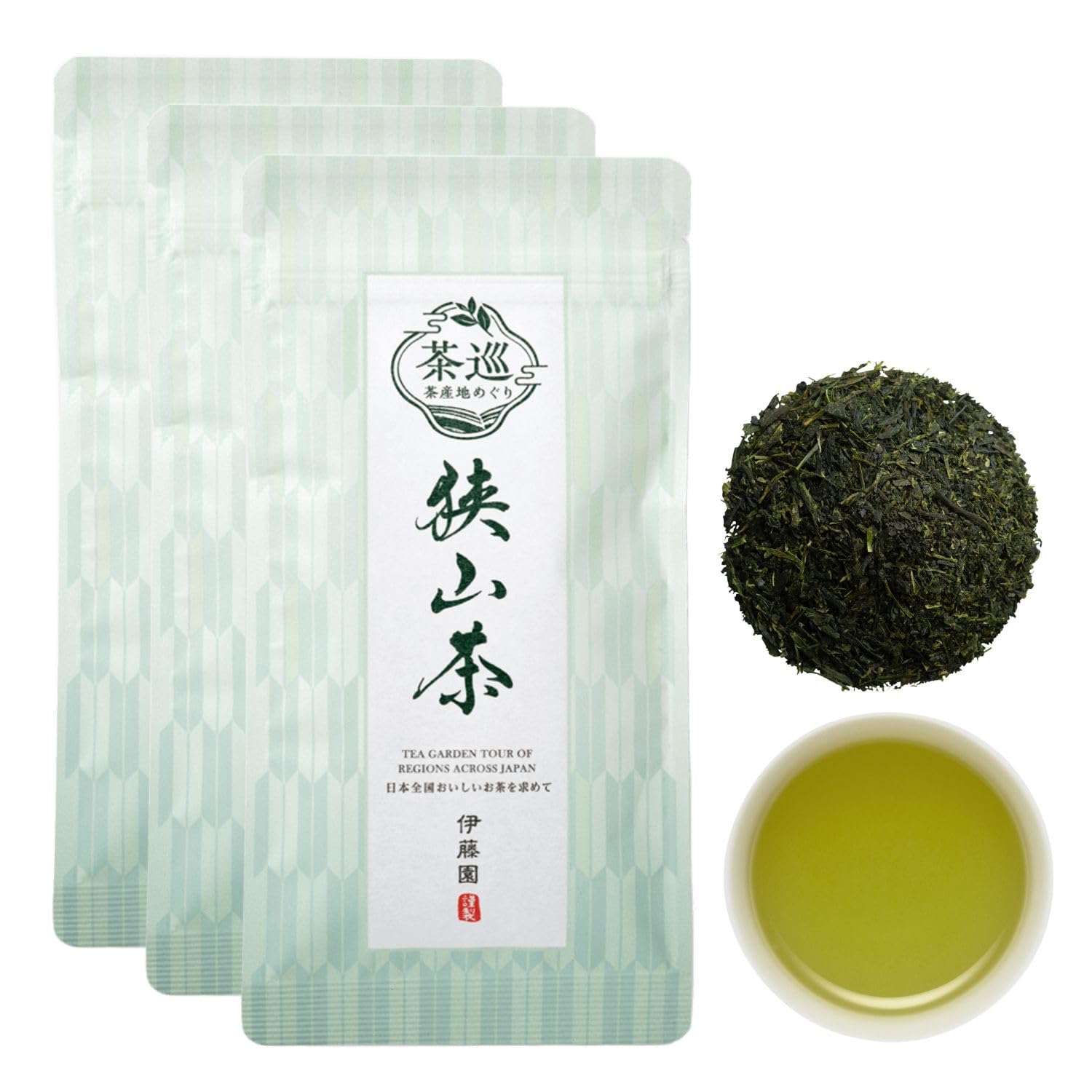 Amazon.co.jp: 【伊藤園専門店 公式】茶産地めぐり 狭山茶 茶葉 50g×3