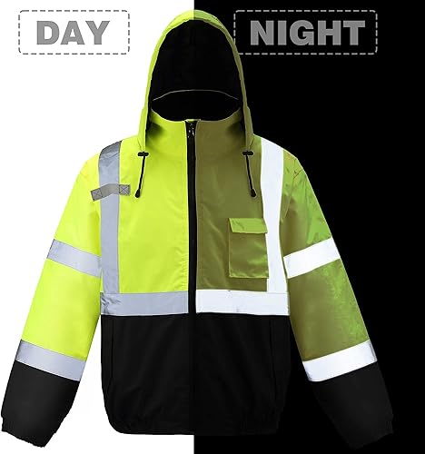 Miniatura 3 de caparazon Class3 - Chaqueta bomber resistente a la intemperie de alta visibilidad con forro acolchado integrado