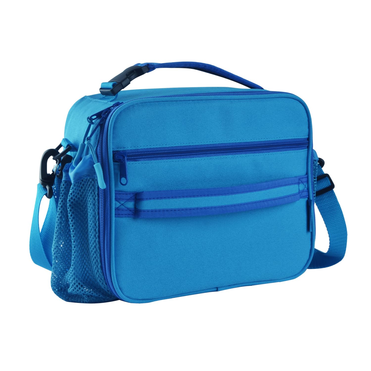 Cerbonny Kids Lunch Box For Girls,Lunch Box For Boys,Insulated Lunch Box For Kids,Kids Lunch Bag With Double Bottle Holder,Freezable Lunch Bag For School Travel Work (blue)