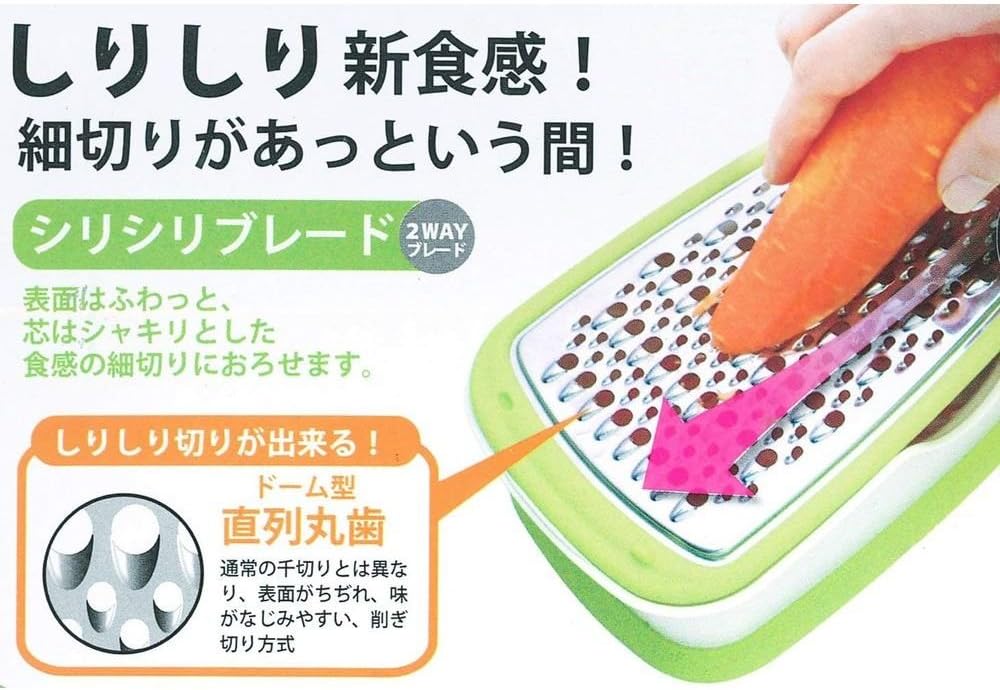 CtoC JAPAN Select Noji 8181-000188 Grater/Grater, Approx. 9.1 x 5.1 x 3.7 inches (23 x 13 x 9.5 cm), Stainless Steel, Stylish Salad Grater Box, DX