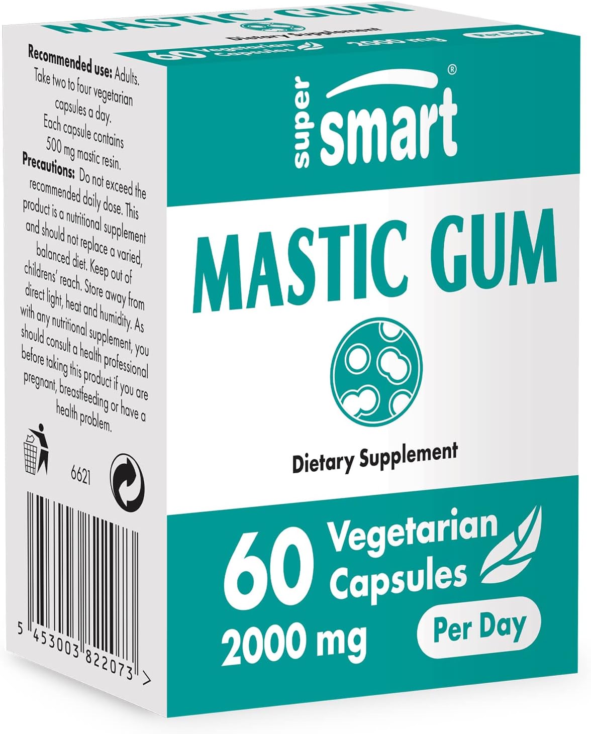 Supersmart - Mastic Gum 2000 mg Per Serving - Standardized to 35%