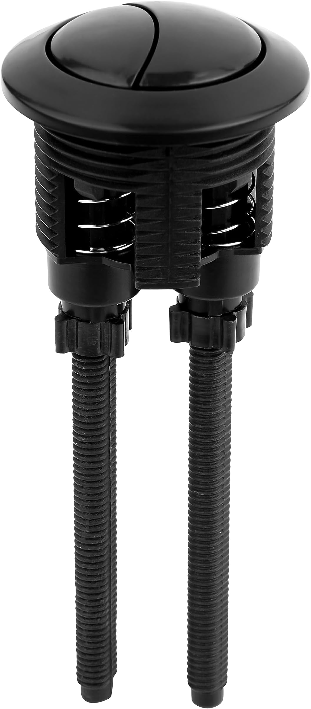 Ultra Toilet Push Button Flush Replacement Dual Flush Cistern Valve, Ideal Replacement Round Flush Button Kit & More for Standard Dual Button Mechanism UK Toilets WC Double Push Down Flusher Button
