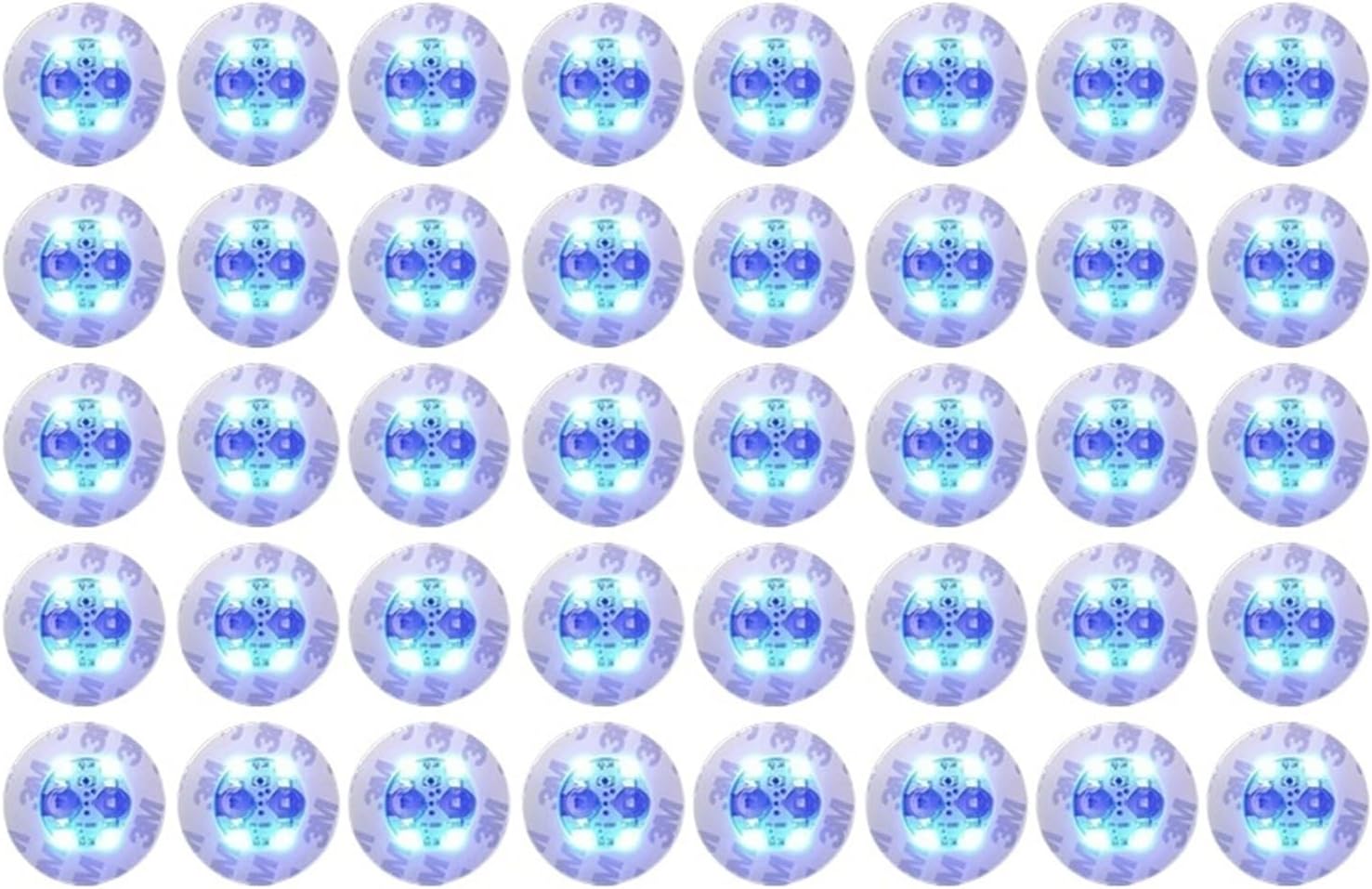 Light-Emitting Cup Sticker Colorful Flashing Bottle Coaster Stall Bar(Blue-20PCS)