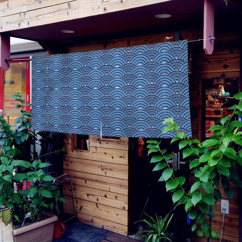 Cortina de pasillo noren de 120x40cm que divide espacios con estilo anime moderno