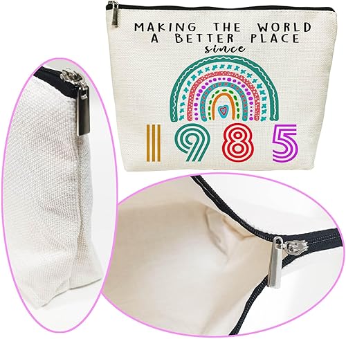 Miniatura 4 de Regalos de 40 cumpleaños para mujeres, regalos de cumpleaños de 40 años, bolsas de cosméticos, divertidas decoraciones de 40 aniversario para su