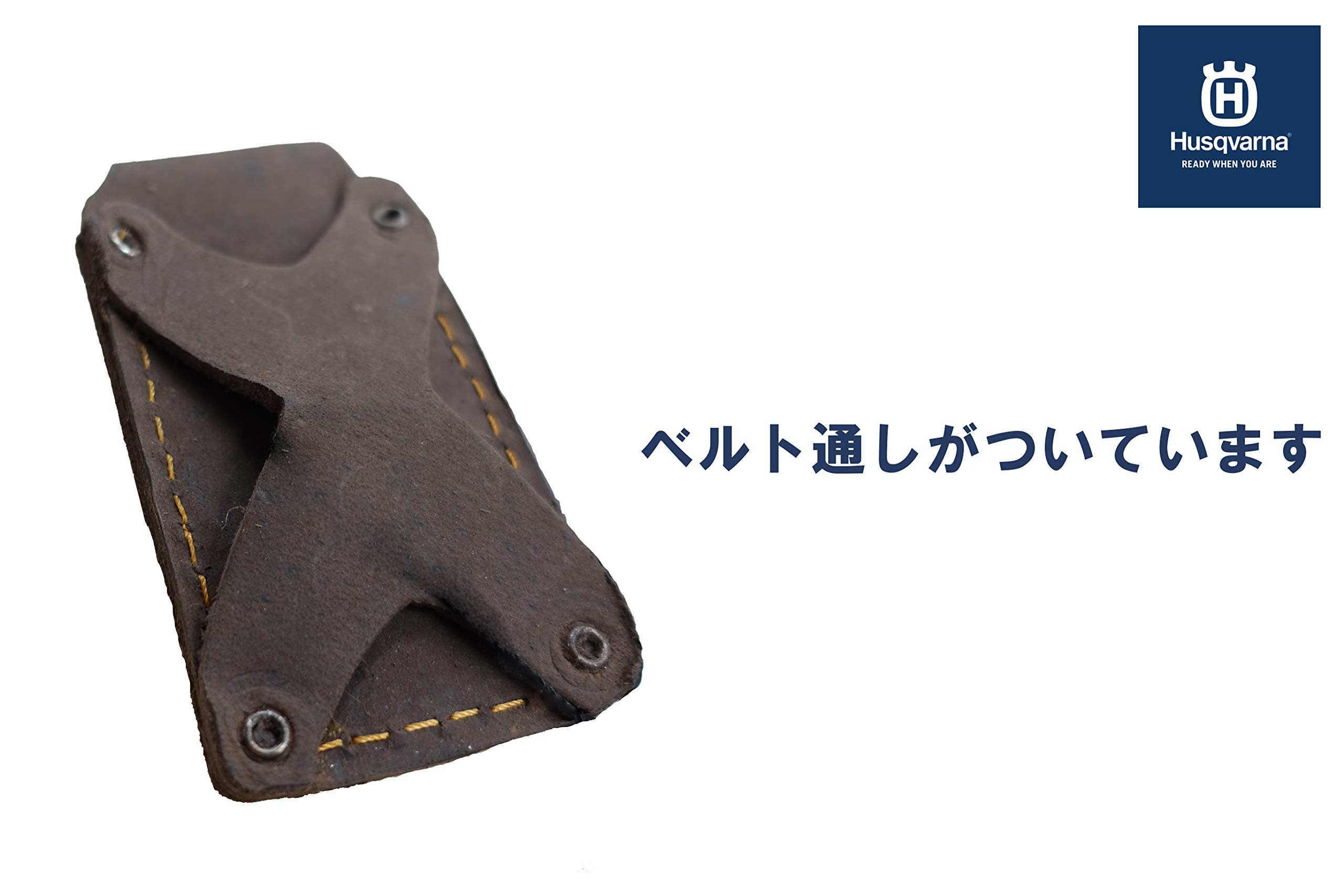 Amazon | ハスクバーナ・ゼノア 斧用 砥石 #120/#320(革製ケース付き 