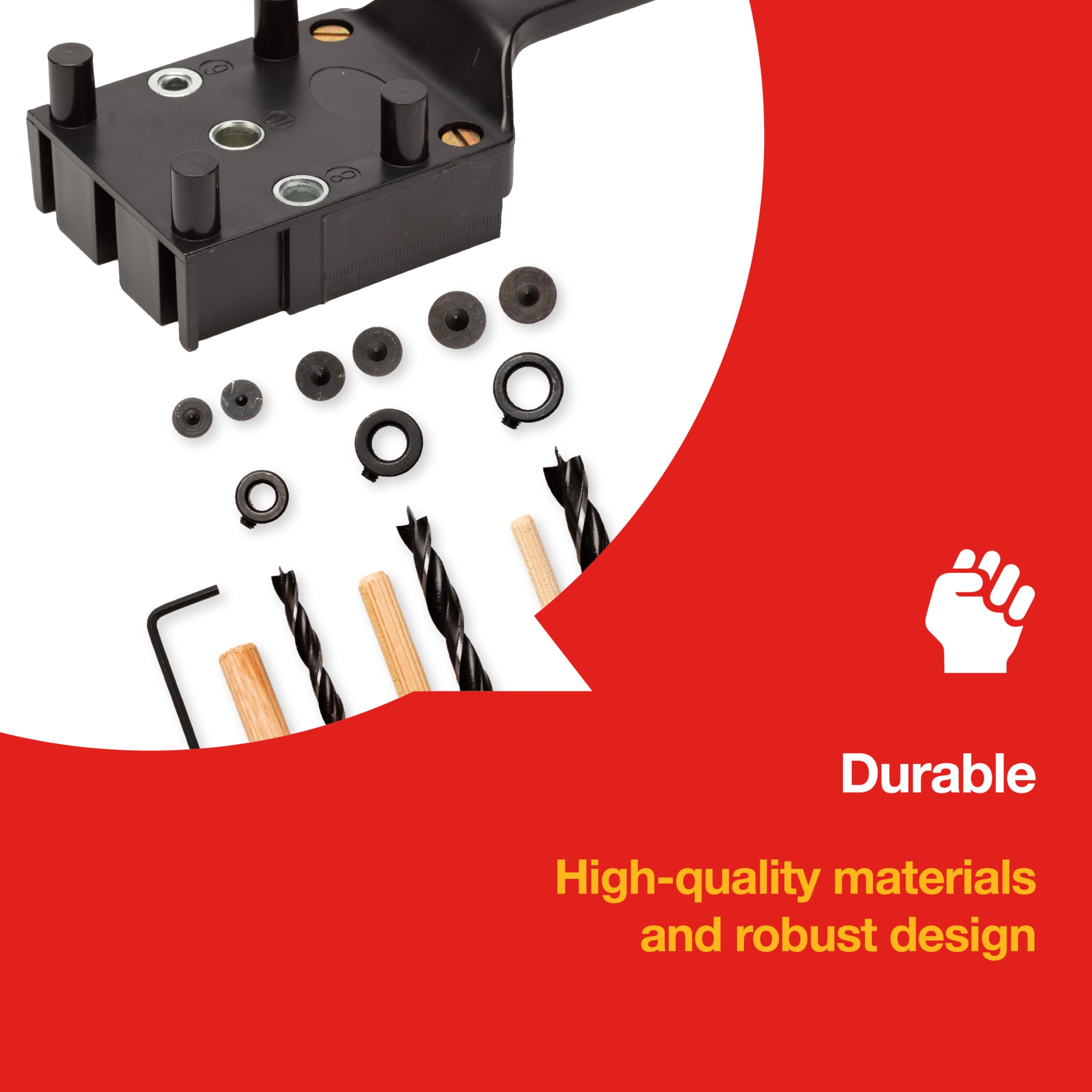Amtech, Dowel Jig Kit for Woodworking and Home DIY Durable Joints and Consistent Alignment - Image 4