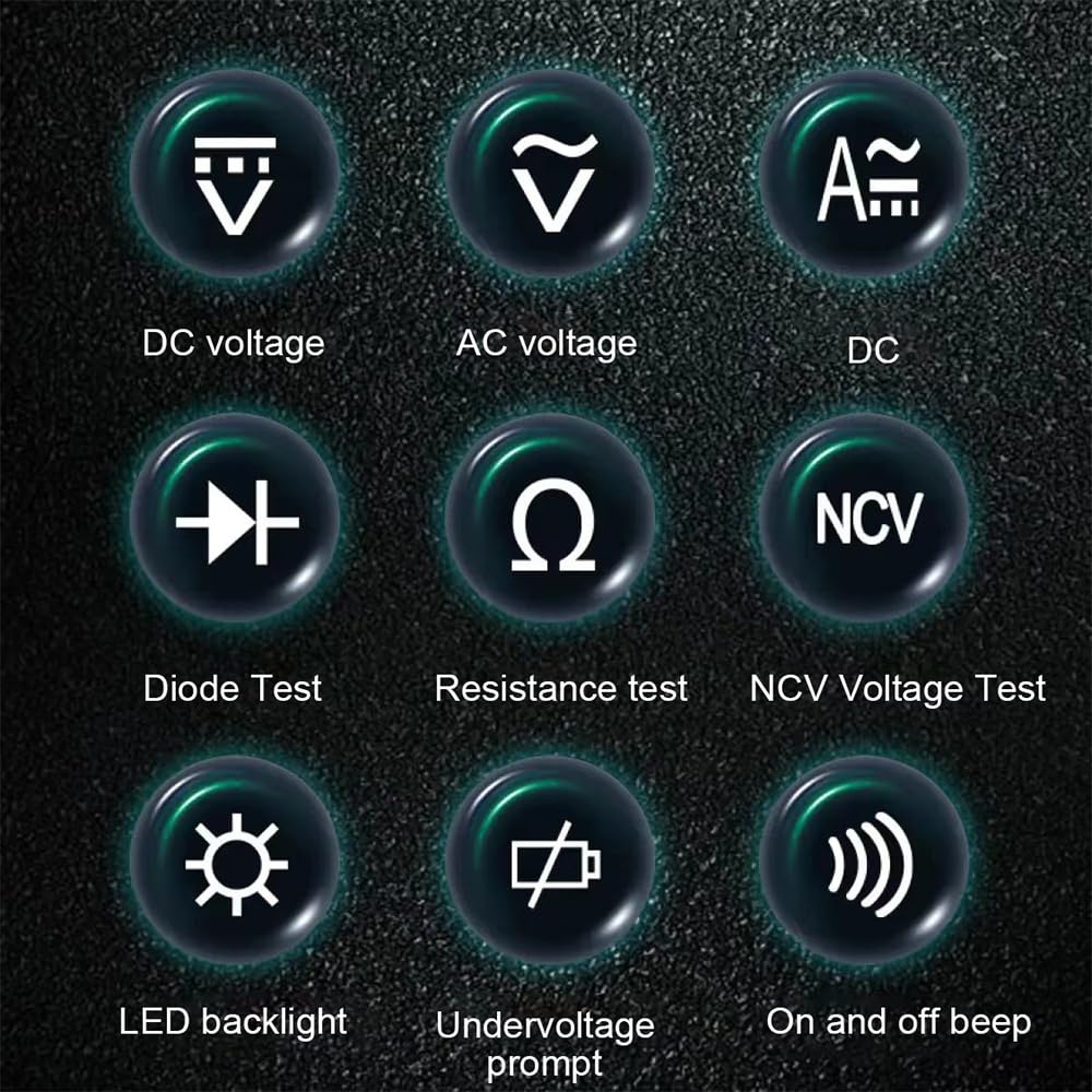 Multimetr cyfrowy Bezdotykowe napięcie Pojemność Tester napięcia AC/DC Tester napięcia