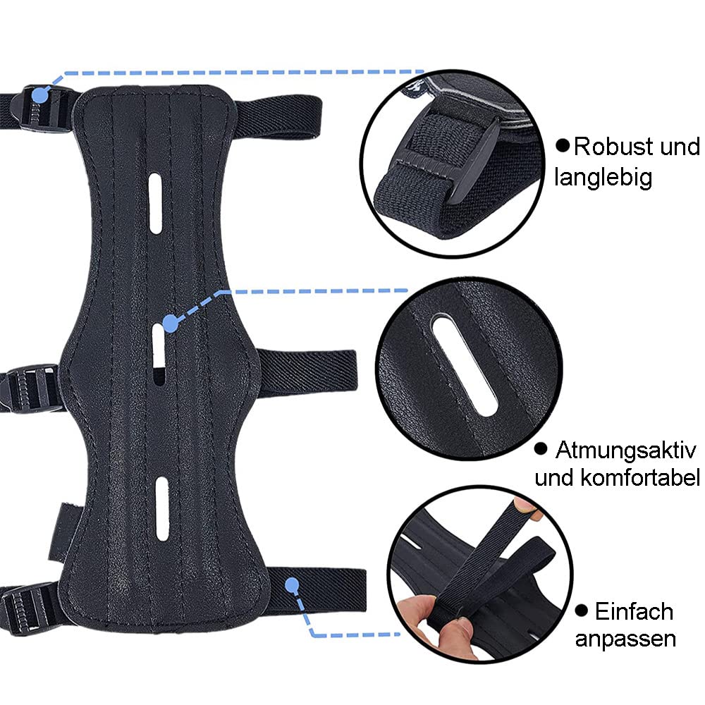 Produktbild von Bogenschießen Kuh Leder Schutzhandschuhe Finger Jagd Handschutz