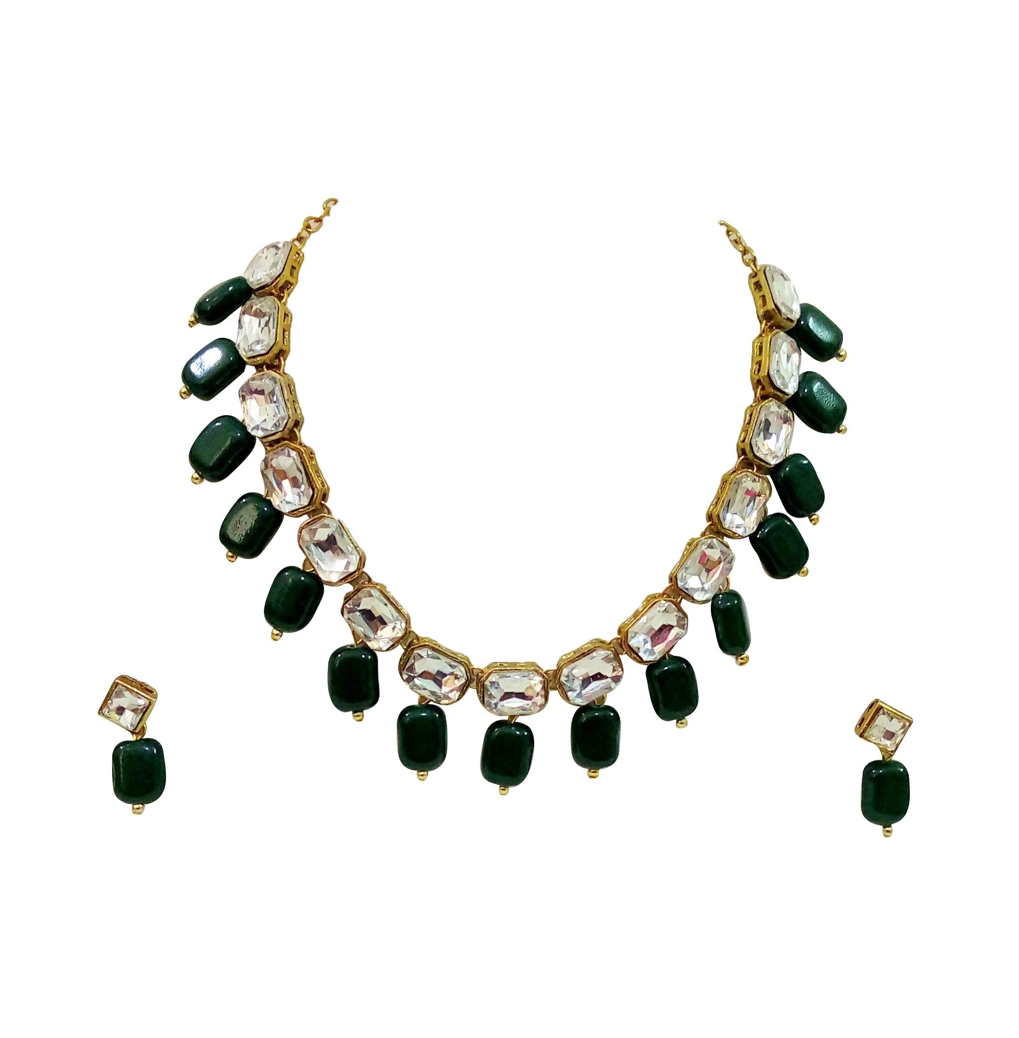 Jn Handicraft Green Square Pearl Kundan Necklace For Women - Pearl (B07DP64HSS) Amazon Price History, Amazon Price Tracker