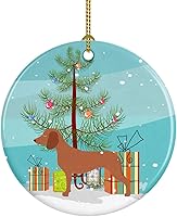 Vista 80 de Caroline's Treasures Adorno de cerámica con cola de perro pastor inglés antiguo para colgar en el árbol de Navidad, para el hogar, Navidad, fiestas