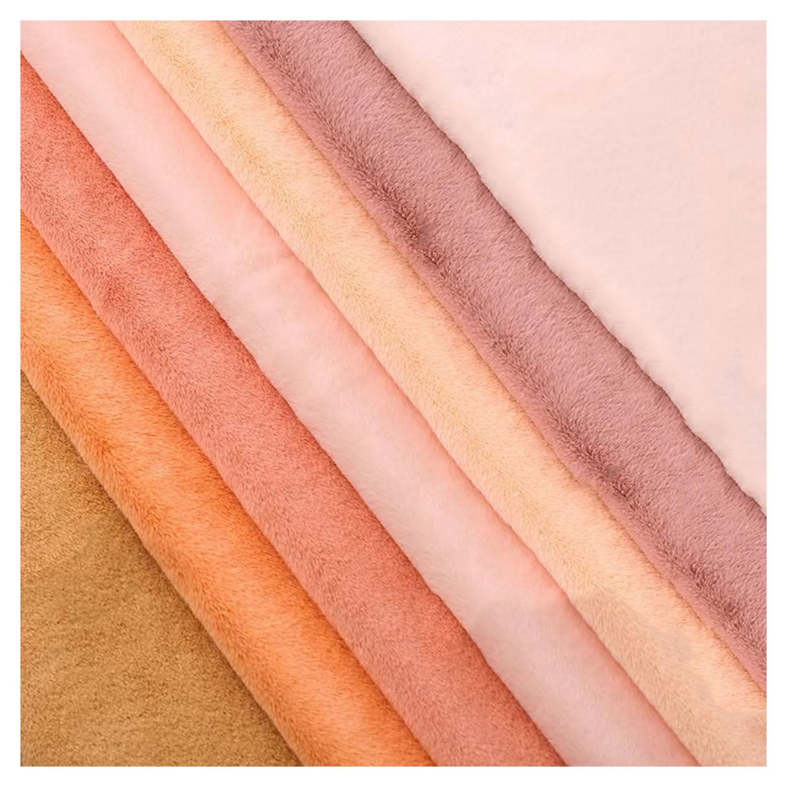 Soft Shaggy Faux Fur Fabric, 5mm Long Pile Short Pile Plain Craft Fur Material for Cozy Blankets, Throws, DIY Crafts, Creating Snug Blankets, Throws, Personalized DIY Crafts, 50x160cm/50x50cm (Color