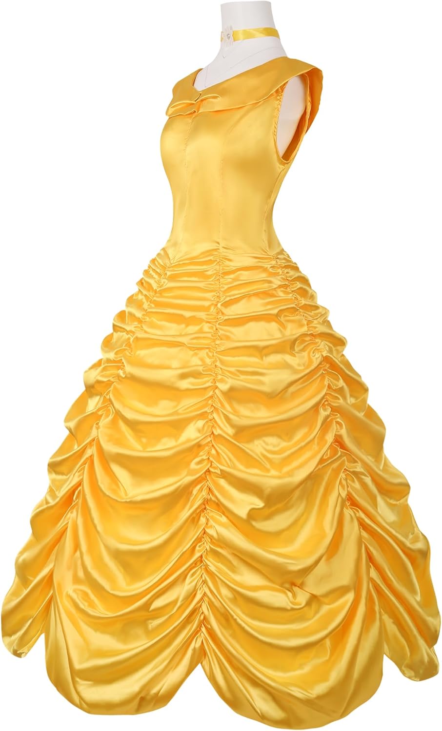 Princess Dress Palace Prom Dress Yellow Cloak Adult - Image 2