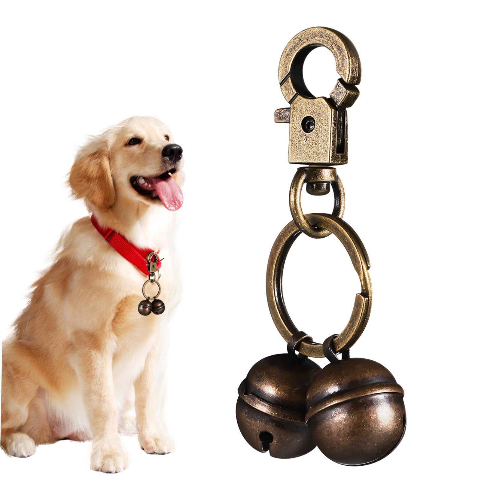GRIRIW Versatile Pet Bells for Collar Key Chain Bell Pendant Decorative Dog Collar Accessory