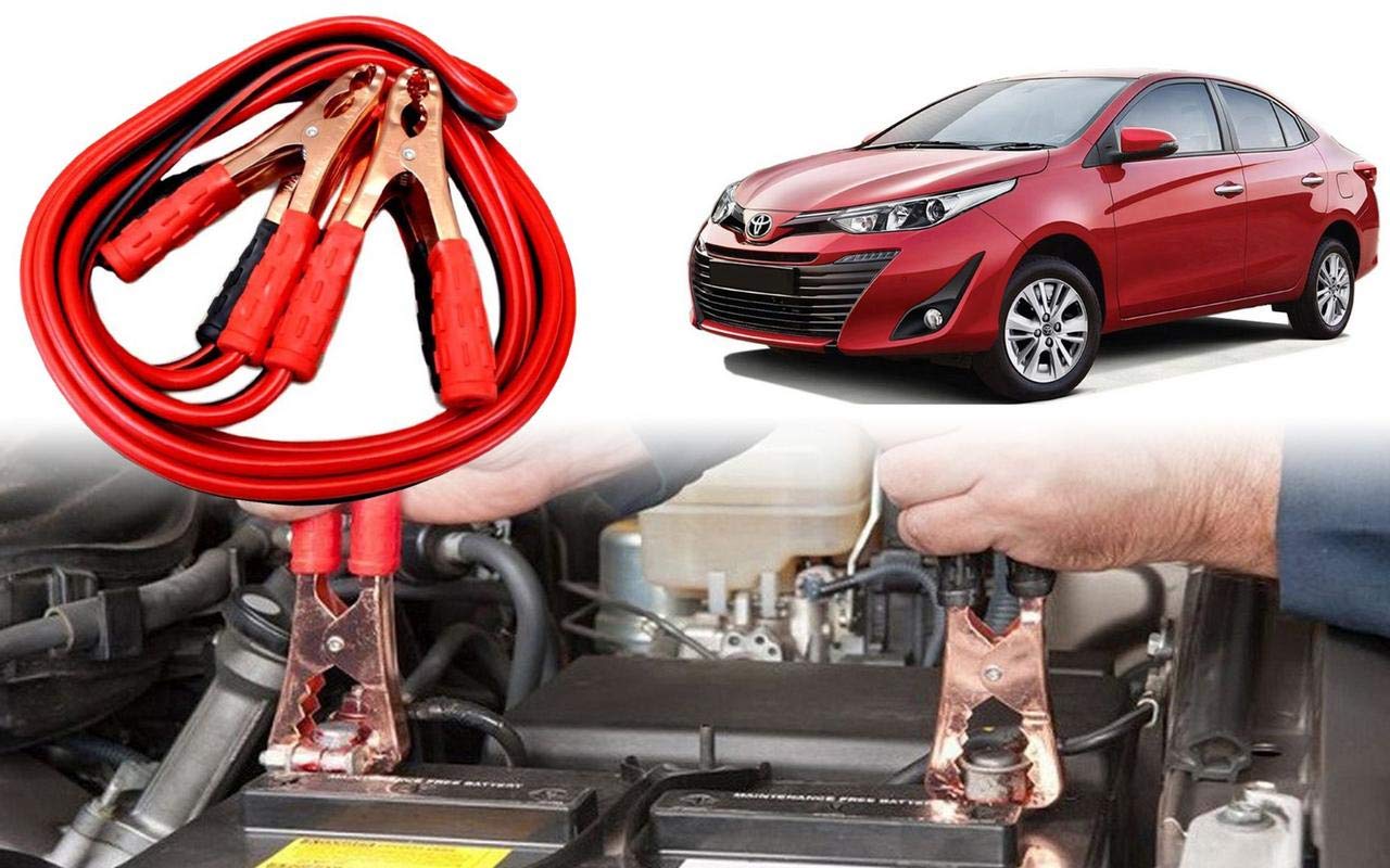Auto Pearl Car 500 Amp Jumper Booster Cables Anti Tangle Copper Core 6Ft For Toyota Yaris-image-16