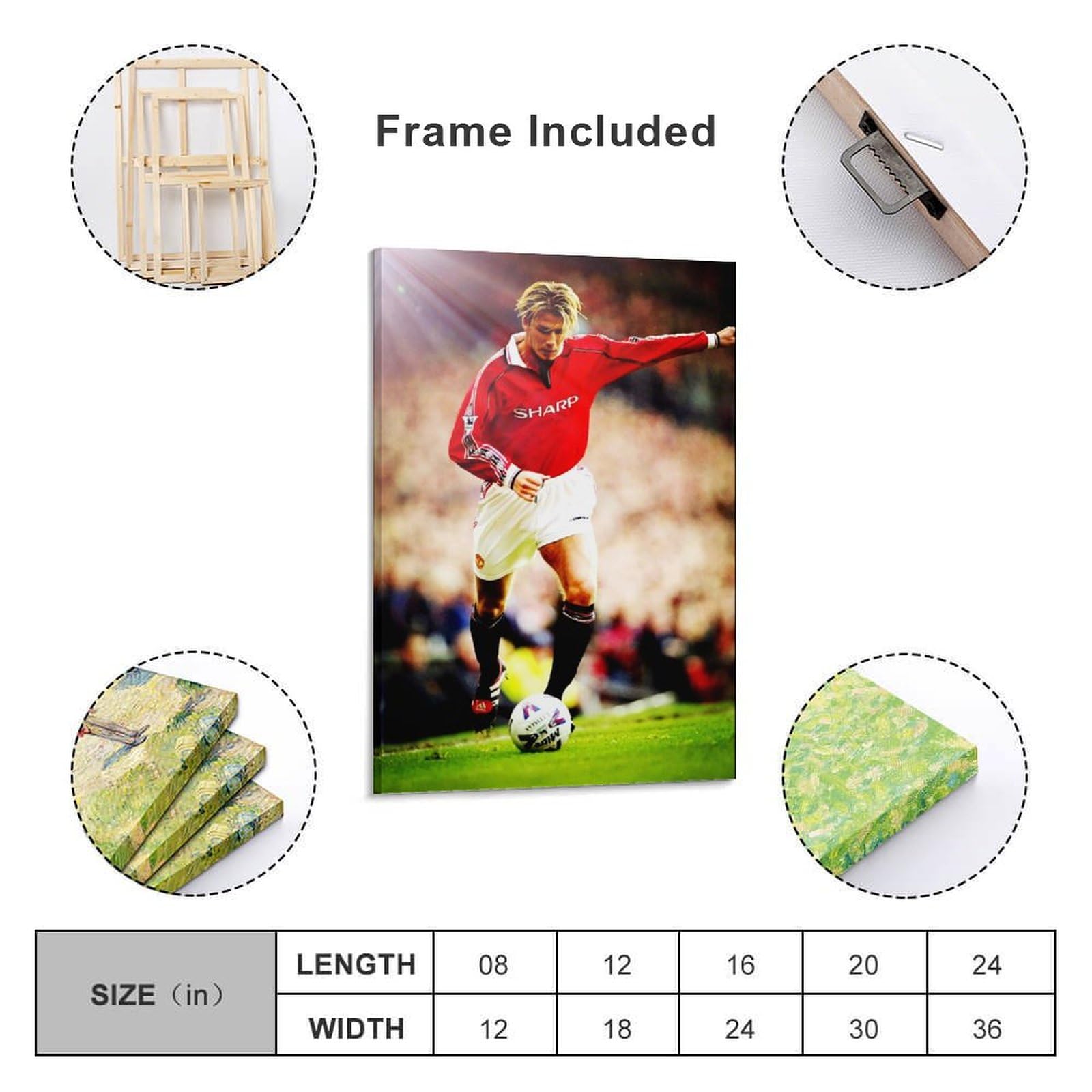 Amazon.co.jp: サッカースターデビッドベッカムポスター (19
