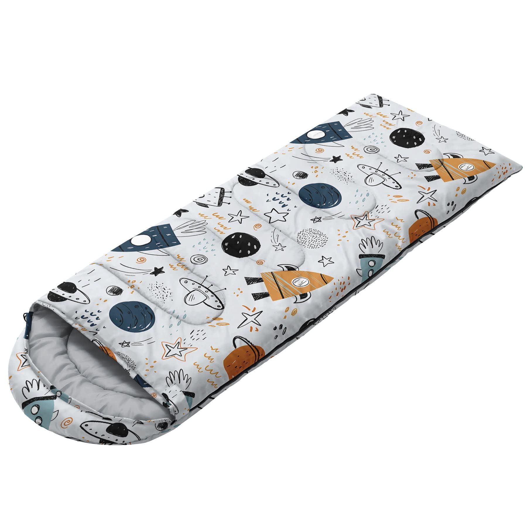 HOSIMA Saco de dormir para niños, niñas, impermeable, para camping, senderismo, exterior, viajes, caza, con bolsas de compresión