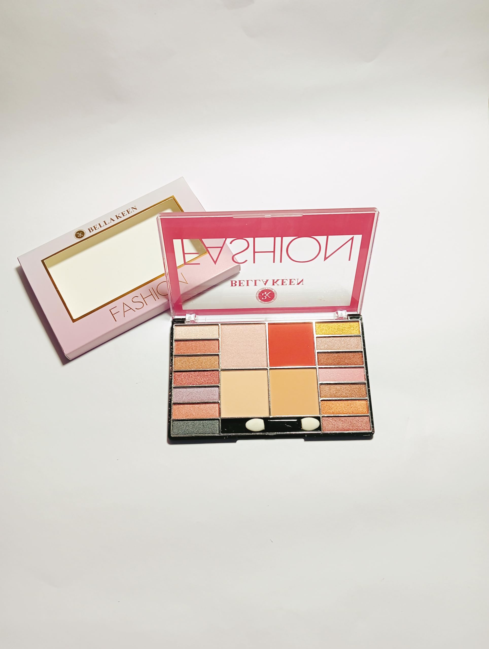 Betty Keen Fashion 4-in-1 Makeup Palette, 14 Eyeshadow Shades, Blush, Highlighter, Matte Compact Powder-image-6