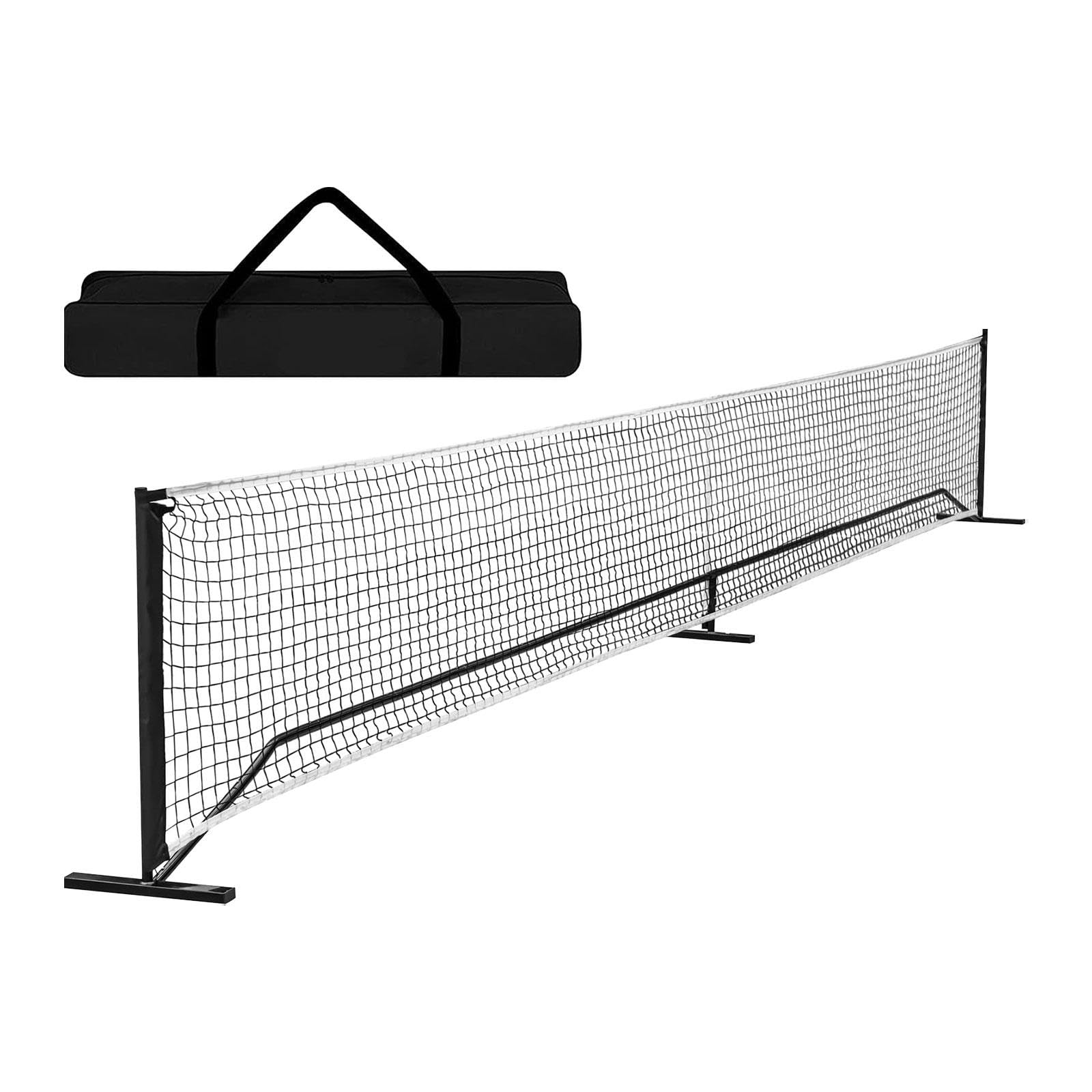 RNXRZANK Portable Pickleball Net System 22 Feet Badminton Net for Training