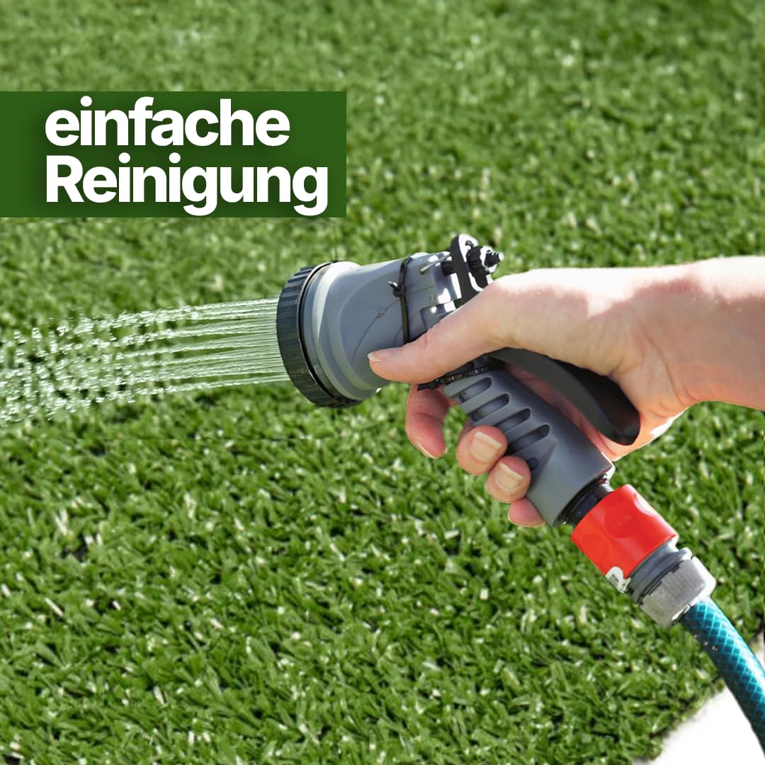 TAPISO Natural Erba Sintetica per Esterno da Giardino Drenante 6 mm Prato Sintetico da Esterno Resistente UV Tappeto Erba Finta per Esterno Rotolo Verde 100 x 250 cm