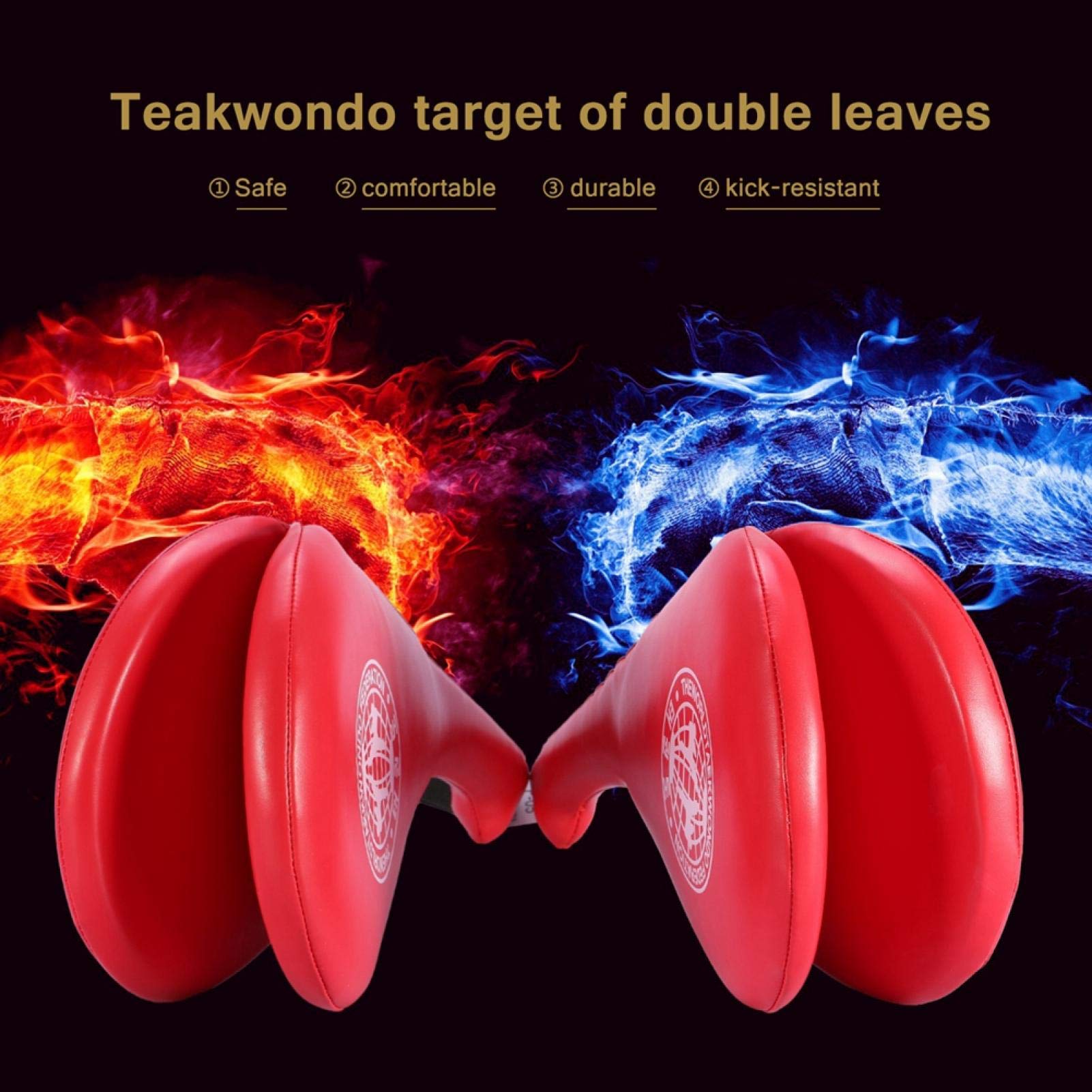 1 Par Almohadillas de Karate de Taekwondo, Cojín de Retroceso Taekwondo Herramienta de Entrenamiento Duradera para Practicar Kickpad, Taekwondo, Karate, Kickboxing