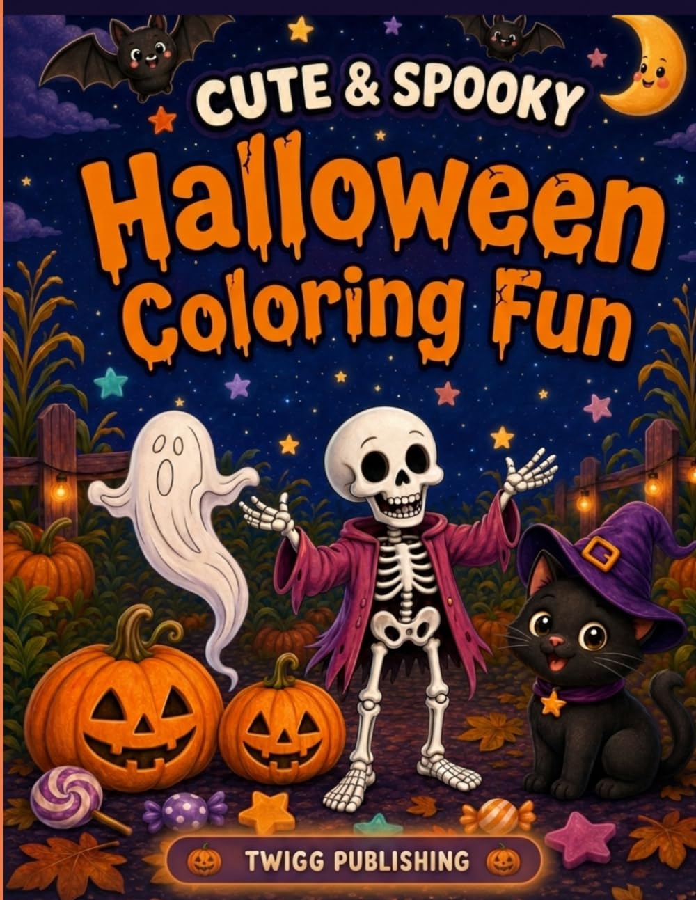 Halloween Coloring Fun: Cute and Spooky