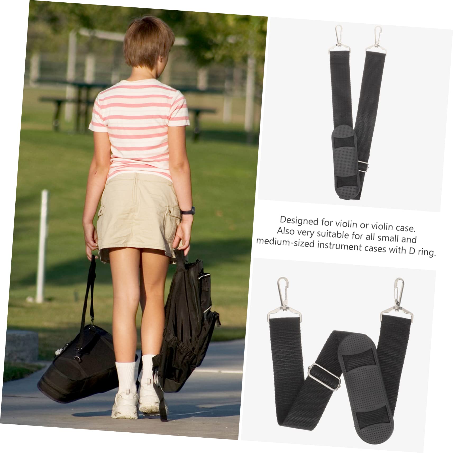 Amazon | OFFSCH バイオリンケース紐 耐久性調節可能ショルダーベルト