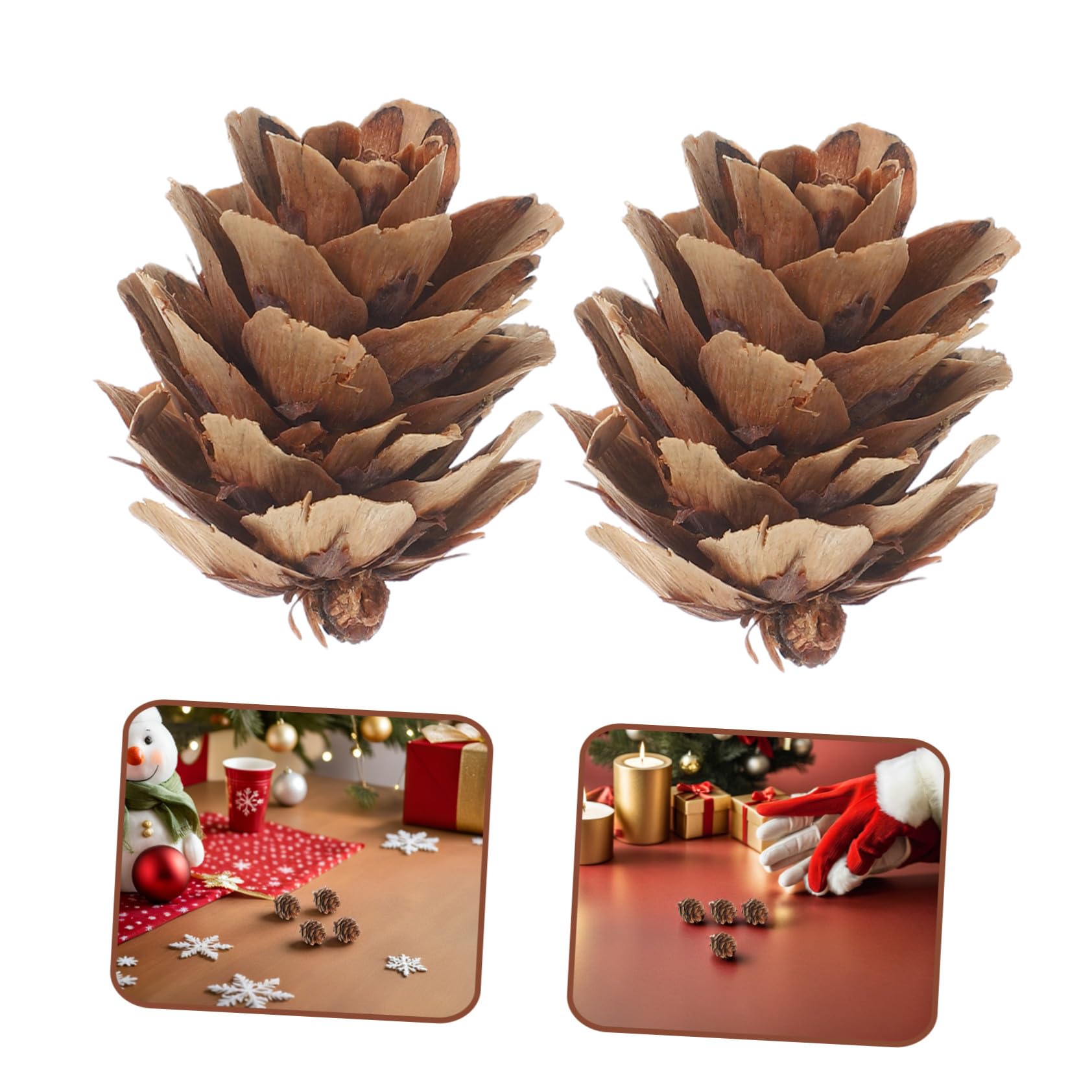 Garneck Kleiner Tannenzapfen Dekorationen Aus Natürlichem Kiefernholz Selbstgemacht Weihnachtsschmuck Für Baum Und Tisch Rustikale Weihnachtsdeko Für Zuhause