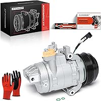 Vista 10 de A-Premium Compresor de A/C con embrague compatible con Ford F-150 2.7L Turboalimentado 2015-2017, estilo DKS20