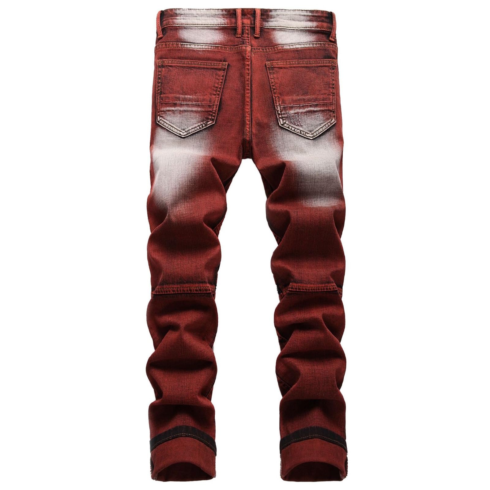 Genérico Pantalones para Hombre Pantalones Chinos Slim para Hombre Rasgados Desgastados Desgastados Ajustados Uso Diario Vaqueros De Corte Regular Vaqueros Elásticos De Corte Recto