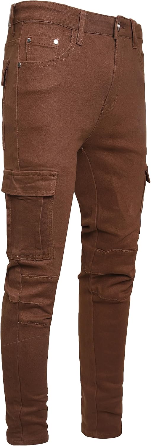 JUNBAOSS Men's Slim Fit Jeans Stretch Ripped Skinny Jeans for Men, Fashion Straight Leg Comfort Flex Waist Casual Pants