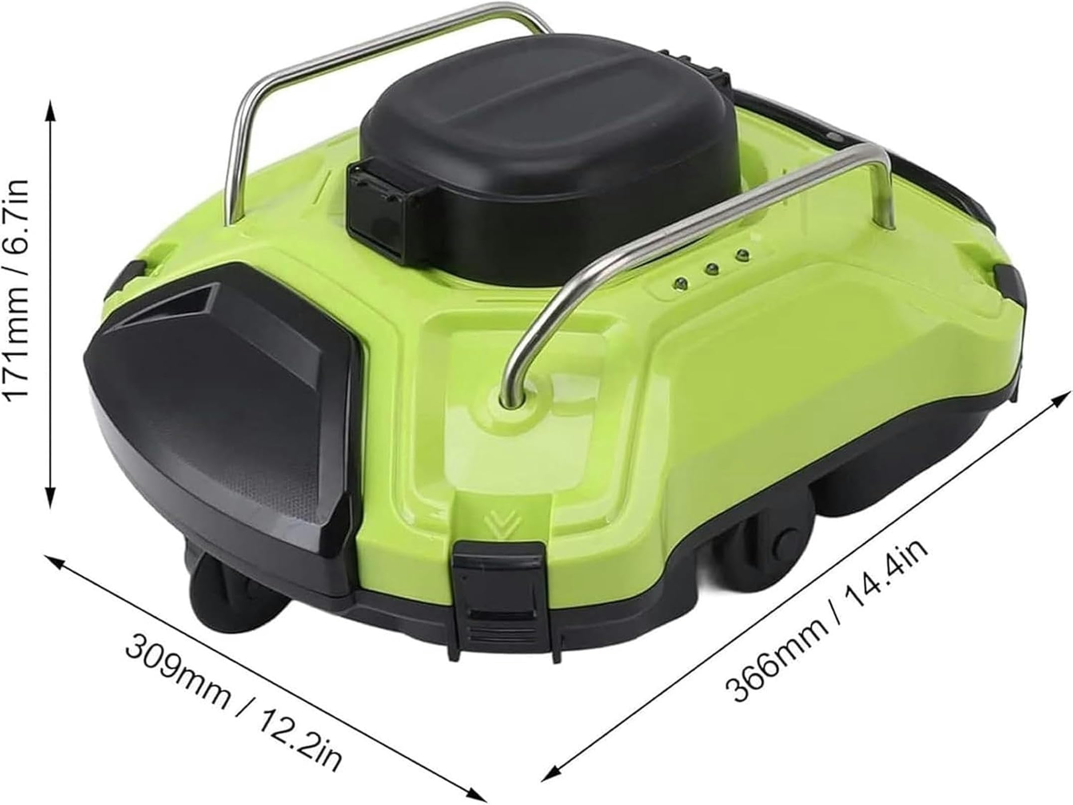Aspirador de Hojas para Piscina, Limpiador automático subacuático, 4 Clips para Fijar el recogedor de Hojas, Piscina Plana sobre/enterrada