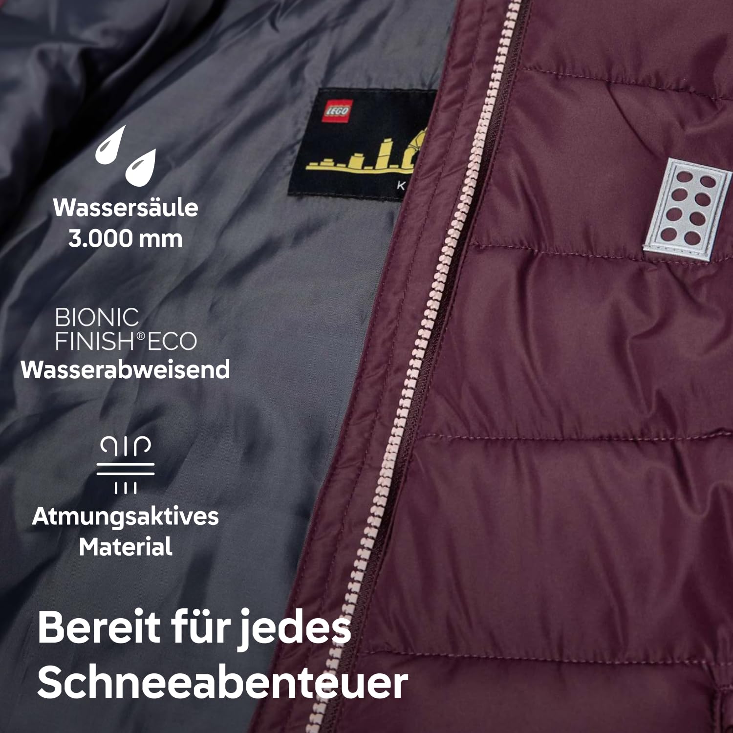 Kabooki LEGO® Jacke – Lila – LWJIPE 704
