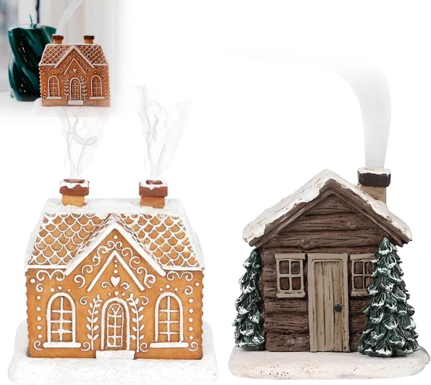 Gingerbread House Incense Burner, Christmas Decorations