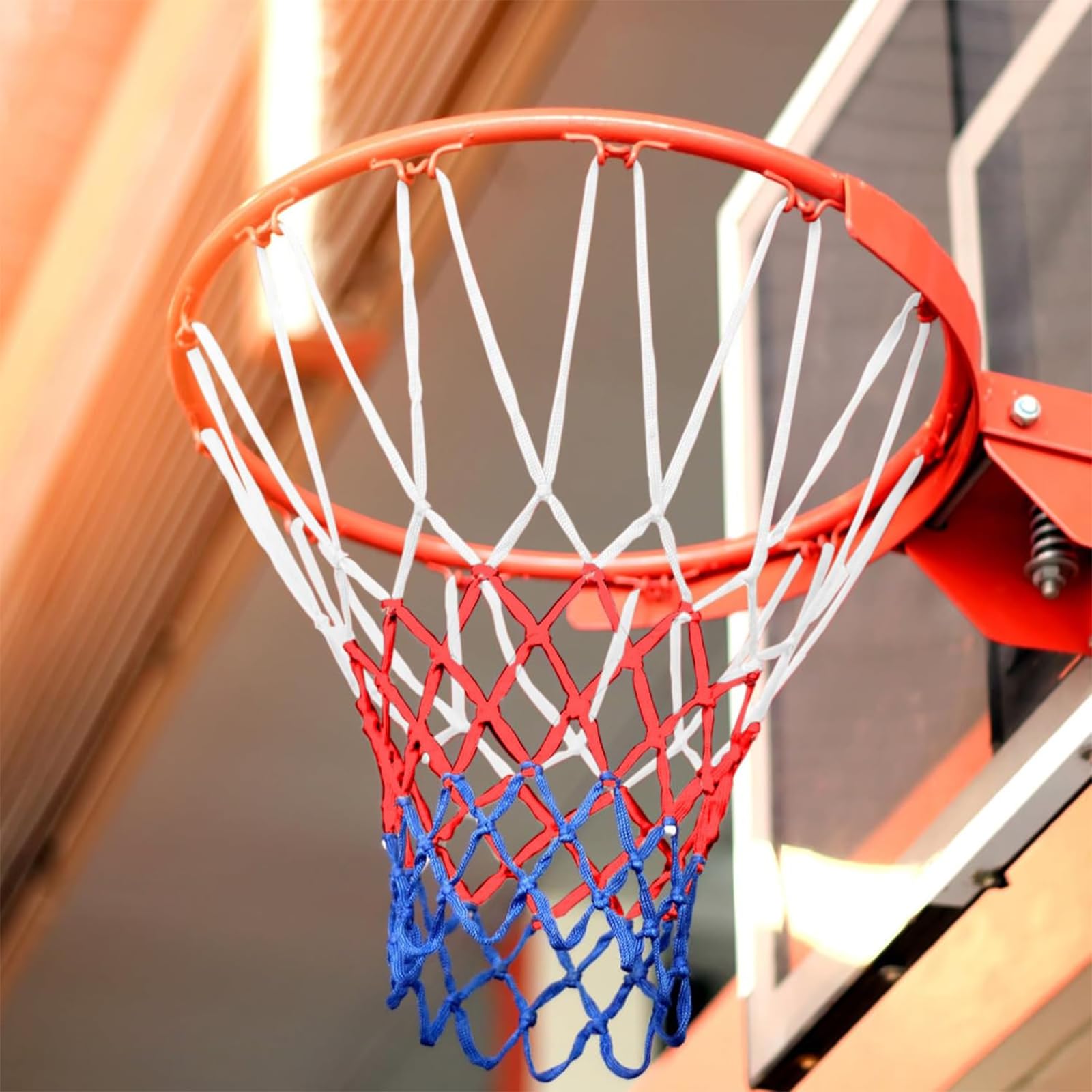 KASURE 5 pièces de Filets de Basketball, Filet de Basketball à 12 Boucles,Adapté pour Une Utilisation en Intérieur et en Extérieur, Filet de Balle en Nylon renforcé résistant aux intempéries