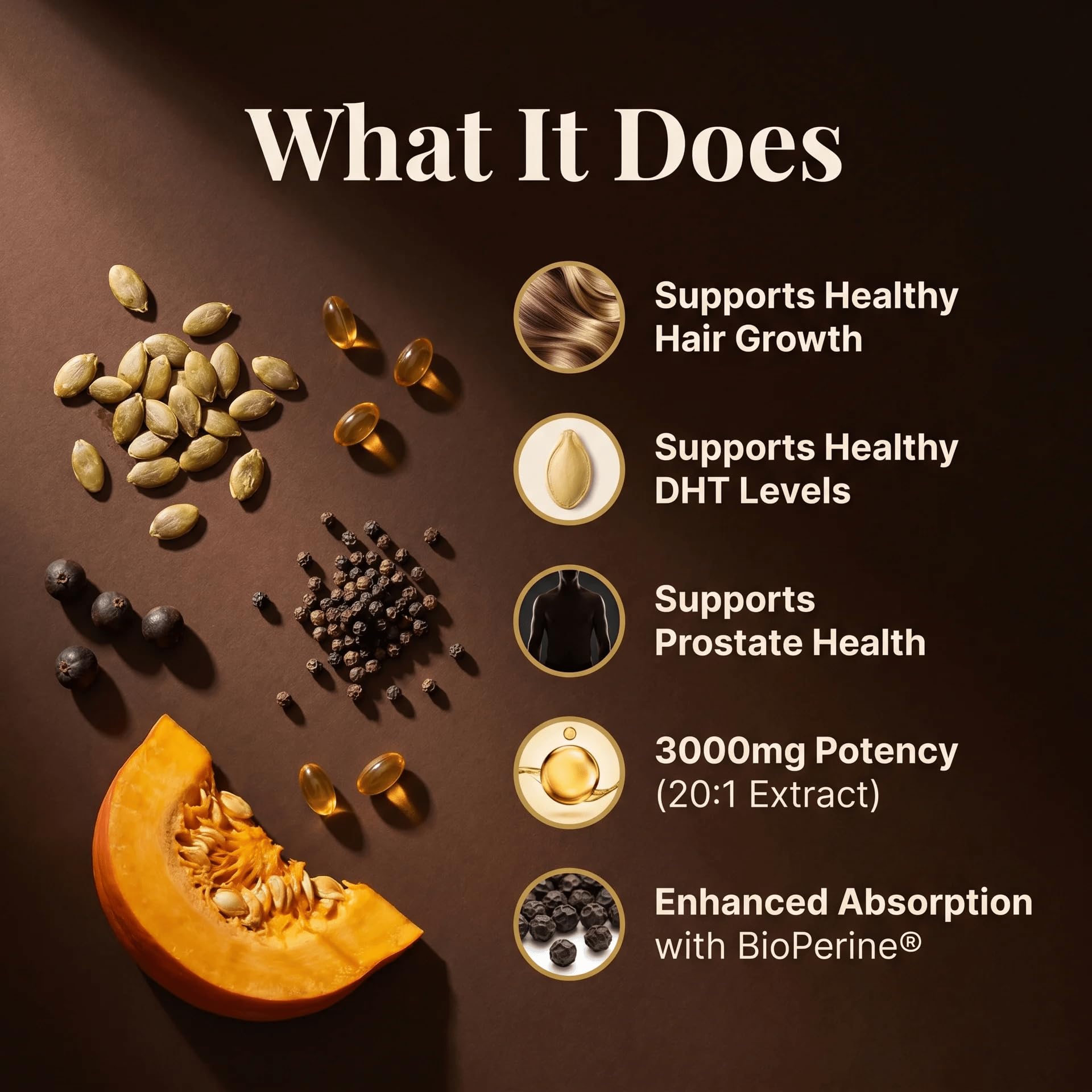 Pumpkin Seed Oil with Saw Palmetto, Beta-Sitosterol — Amazon image 3