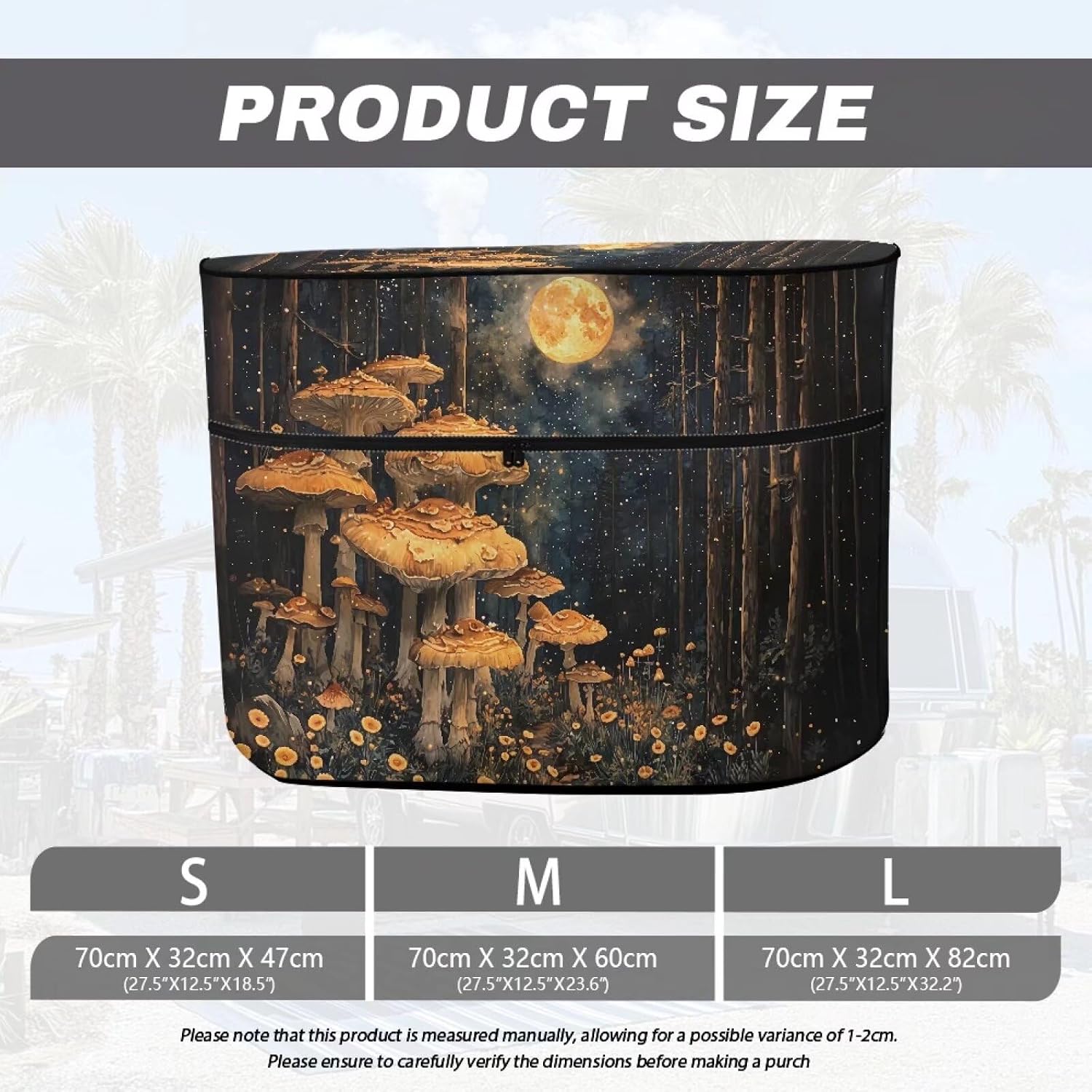 Mushroom RV Propane Tank Cover,Waterproof Double 20/30/40lb Propane Tank Cover for Camper Trailer,Must-Have RV Accessories