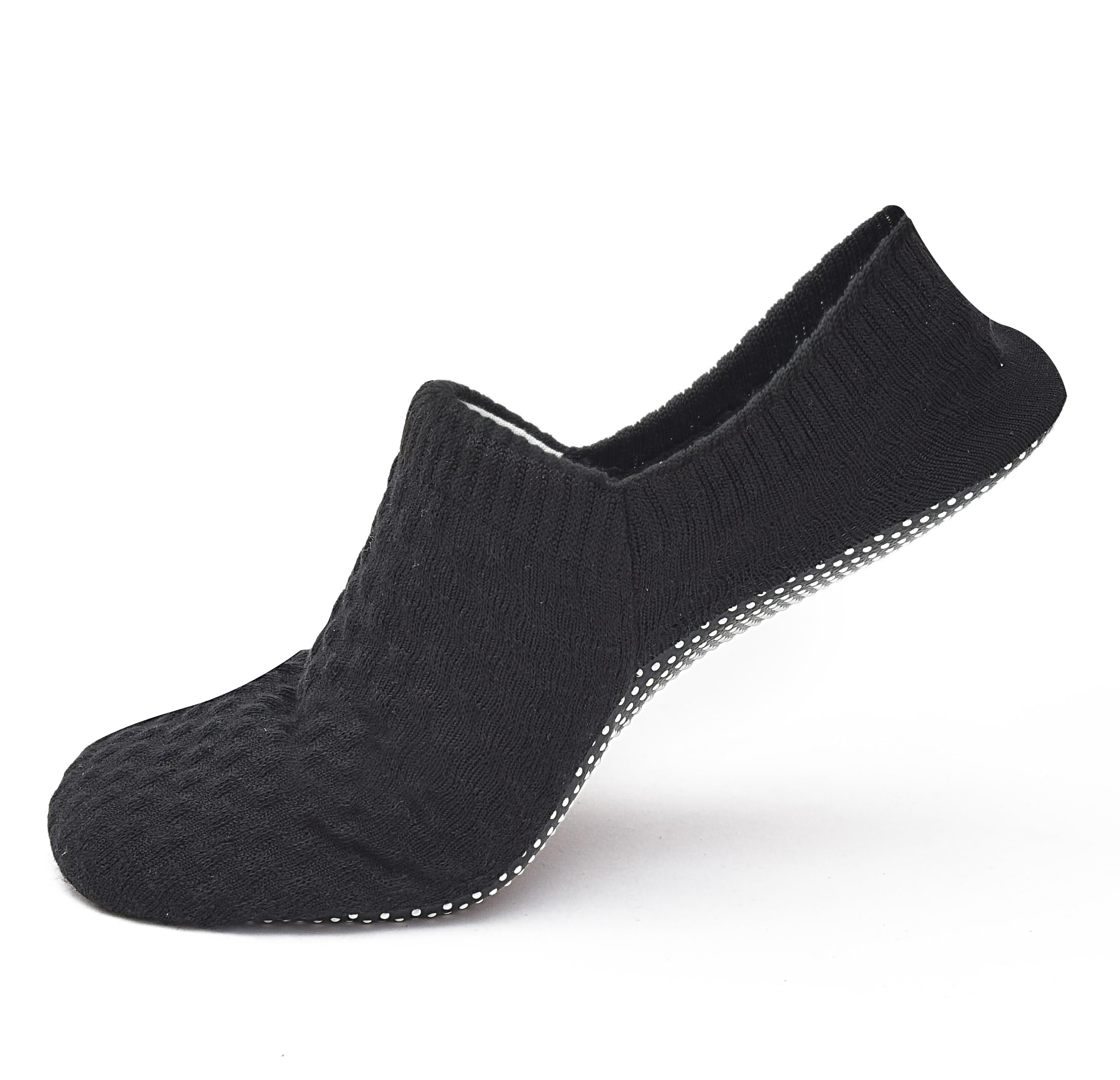 WRPPAREL Anti Skid Non Slip Men Slipper Socks Grippy Socks Woman Yoga Winter Indoor Hospital Old Age | 1/2 Pairs, L/XL/XXL (IN, Alpha, XL, 1, Black) 4