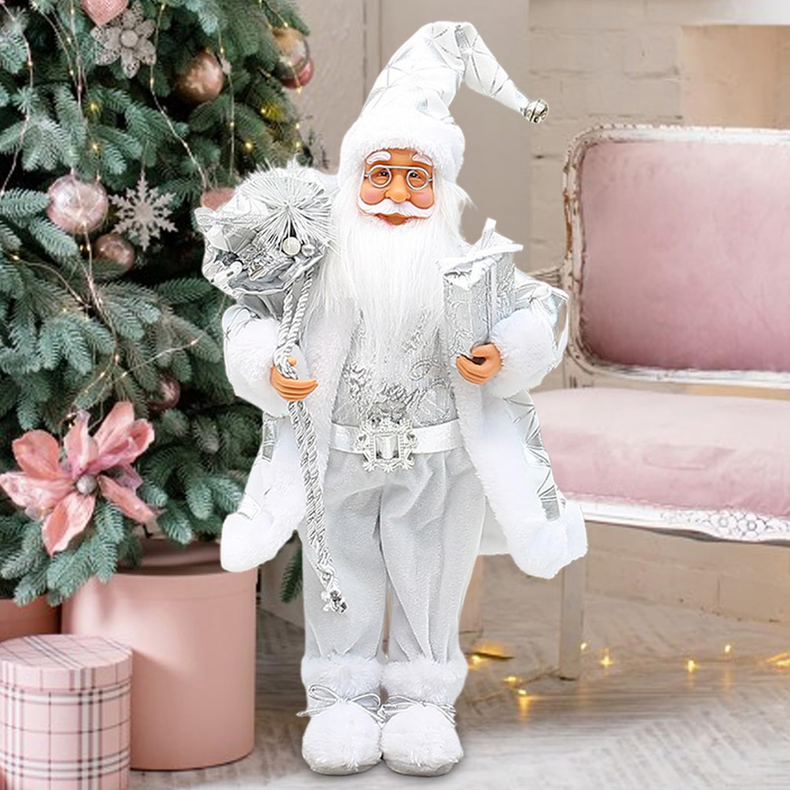 Santa Figur 45 Zentimeter Stehende Weihnachtsmann Figur