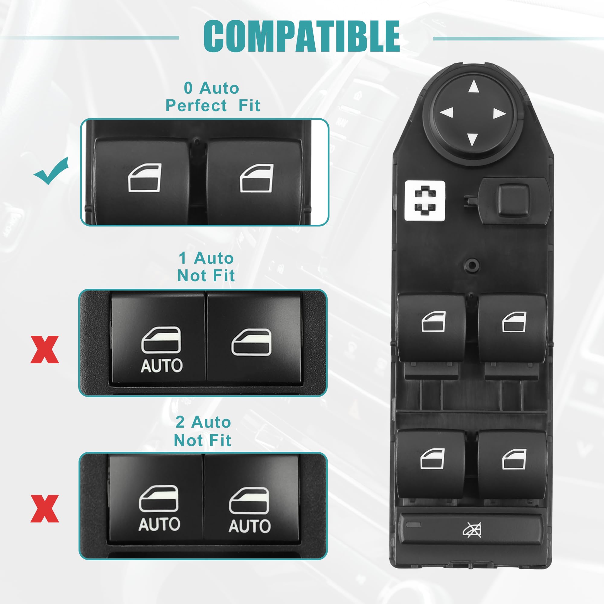 A ABSOPRO Interrupteur De Vitre Électrique Pour BMW X3 2004-2009 1pc