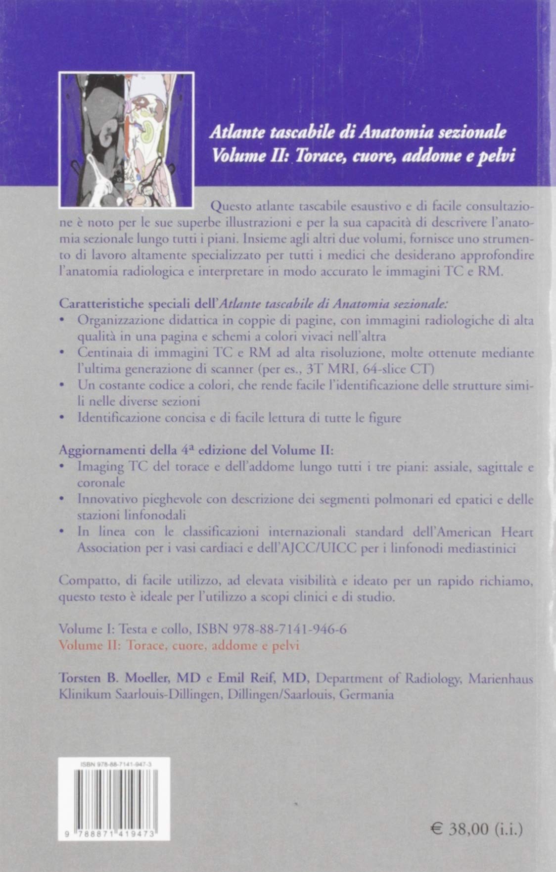 ANATOMIA SEZIONALE VOLUME II: TORACE, CUORE, ADDOME E PELVI
