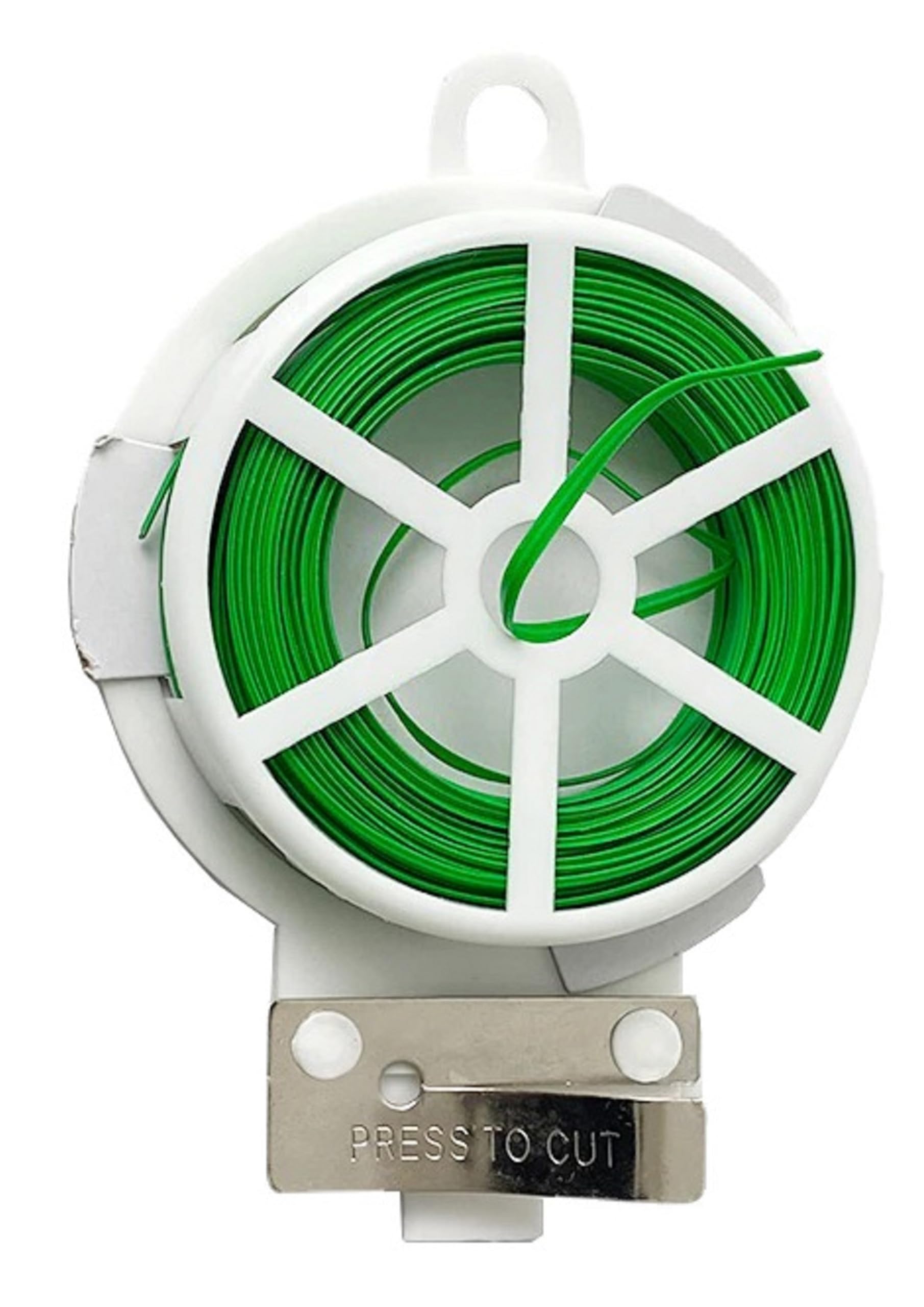 LAVISH1- PACK Multi-Functional Garden Twist Tie/Zip Tie 20/30/50m Plant Ties String Coated Wire with Cutter, Portable Garden Plants, Home, Office Organization (30M)