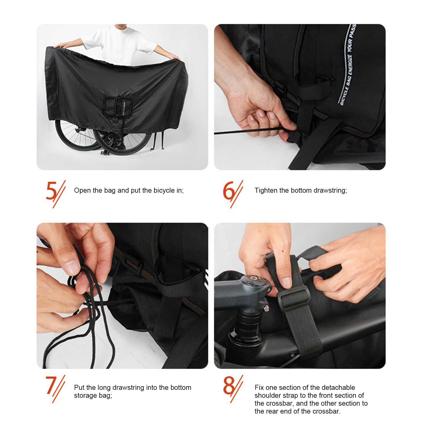 Fahrrad Reisetasche Reise Transportkoffer Fahrrad Tragetasche Fahrrad Rahmentasche Fahrrad Transporttasche Fahrrad Aufbewahrungstasche für Autos Zug Flugreisen